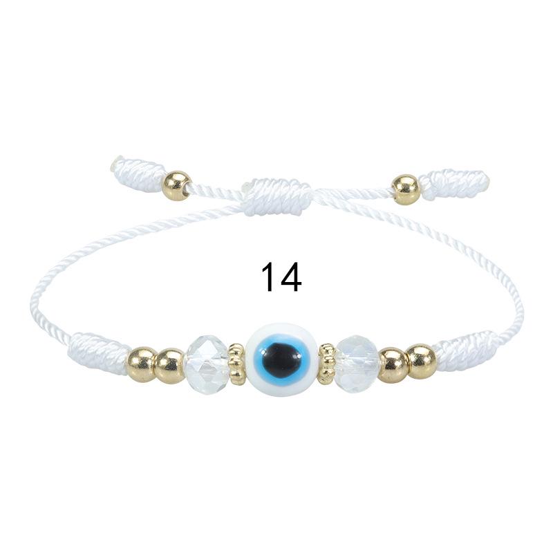 Evil Eye Crystal Beaded Adjustable Bracelet for Boys & Girls