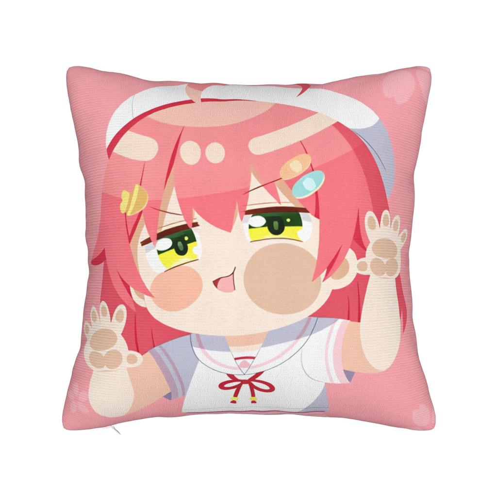 Hot Girl Kawaii Sakura Miko Pillow Case Comfy Pillow Cover For Couch Sofa Bedroom Kawaii Pillowcases