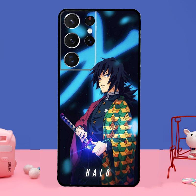 Giyu Tomioka Demon Slayer Kimetsu no Yaiba Case For Samsung Galaxy S21 Ultra S20 FE S9 S10 S21 Plus Note 20 S22 Ultra Full Cover