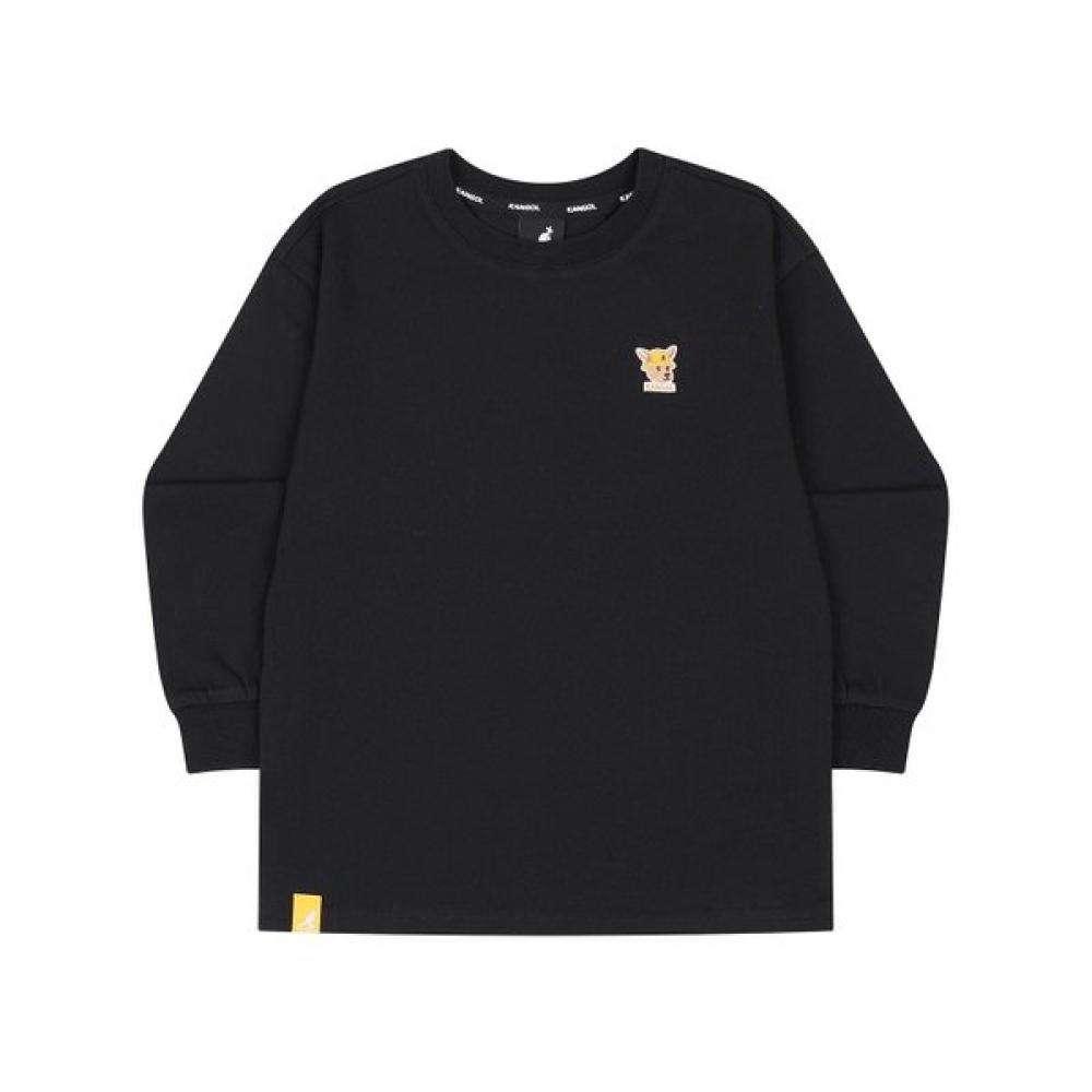 Kangol Kids Long Sleeve T shirT Black Rc 0005 aRccrT00050bk blacks/100