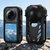 Black Silicone Body Case for X6 Action Camera, Flexible Open-Frame Cover for Everyday Handling, Control Access and Storage