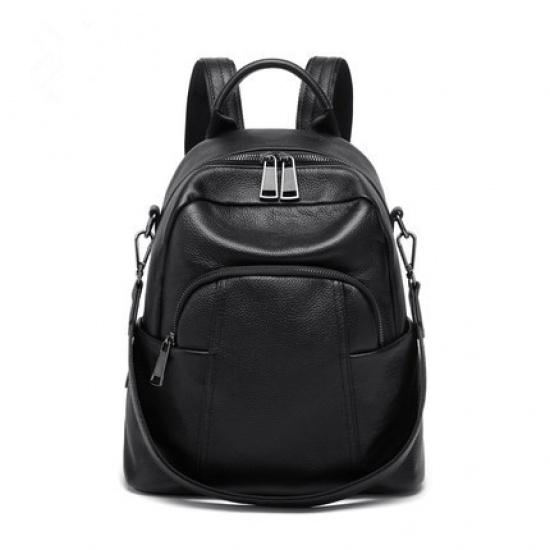 2025 New Style Backpack European and American Style Genuine Leather Fashion Travel Bag for Women Wholesale