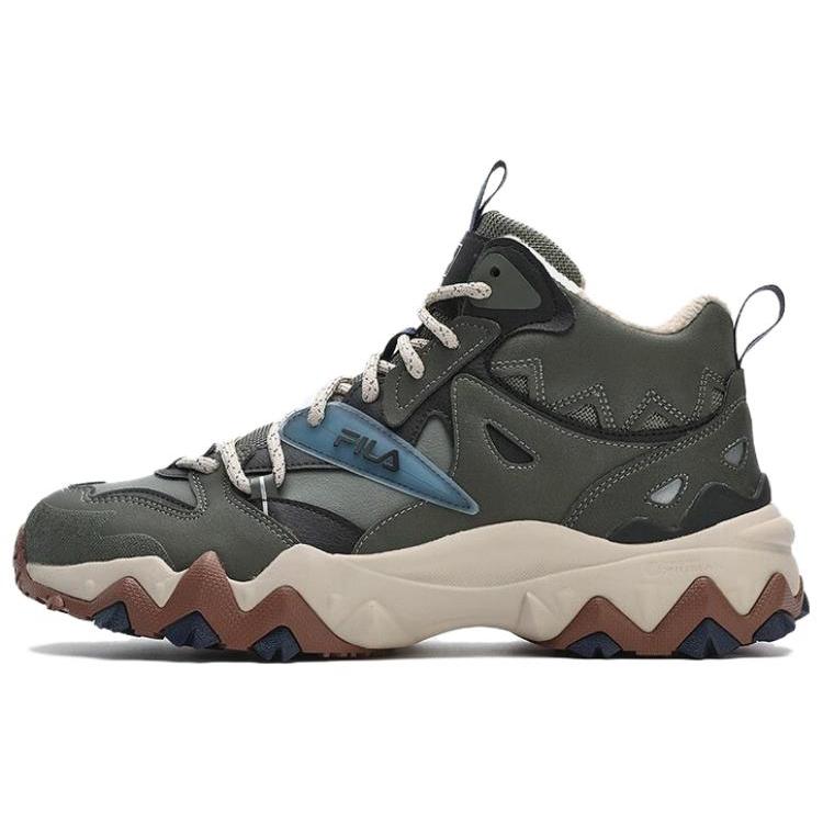 FILA Vintage Sport Sneakers Olive Green White F12M342127FMP 40.5