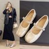 Modne damskie baleriny 2025 Lato Moda Cyrkonie Luksusowe buty Mary Jane Lekkie Wygodne Eleganckie Pasek z klamrą Buty codzienne