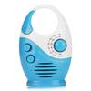 Portable Waterproof AM/FM Radio with Shower Speaker, Compact Design, Built-in Speaker, Battery-powered