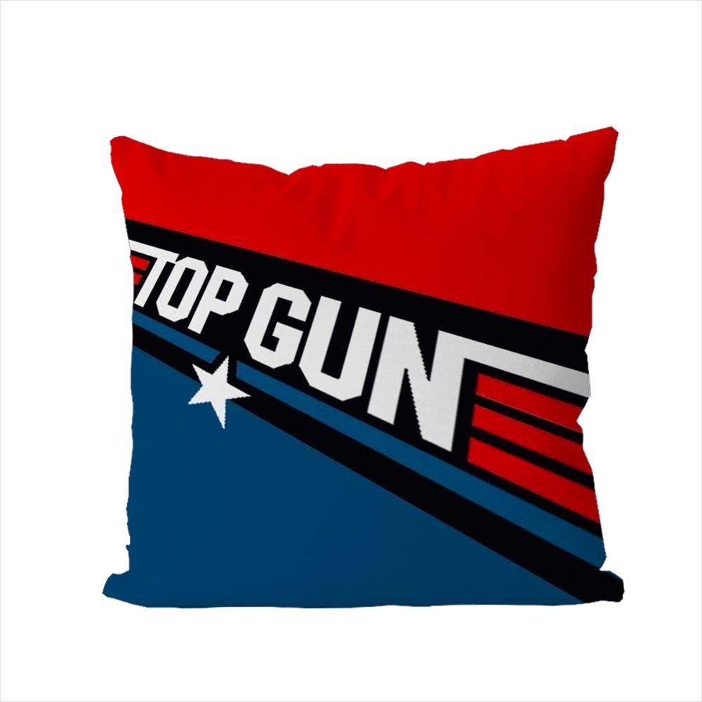 FFilm Top Gun Pillow Case For Car Sofa Decorative Home Doublesided Print Plush Square Throw Pillow Cushion Cover