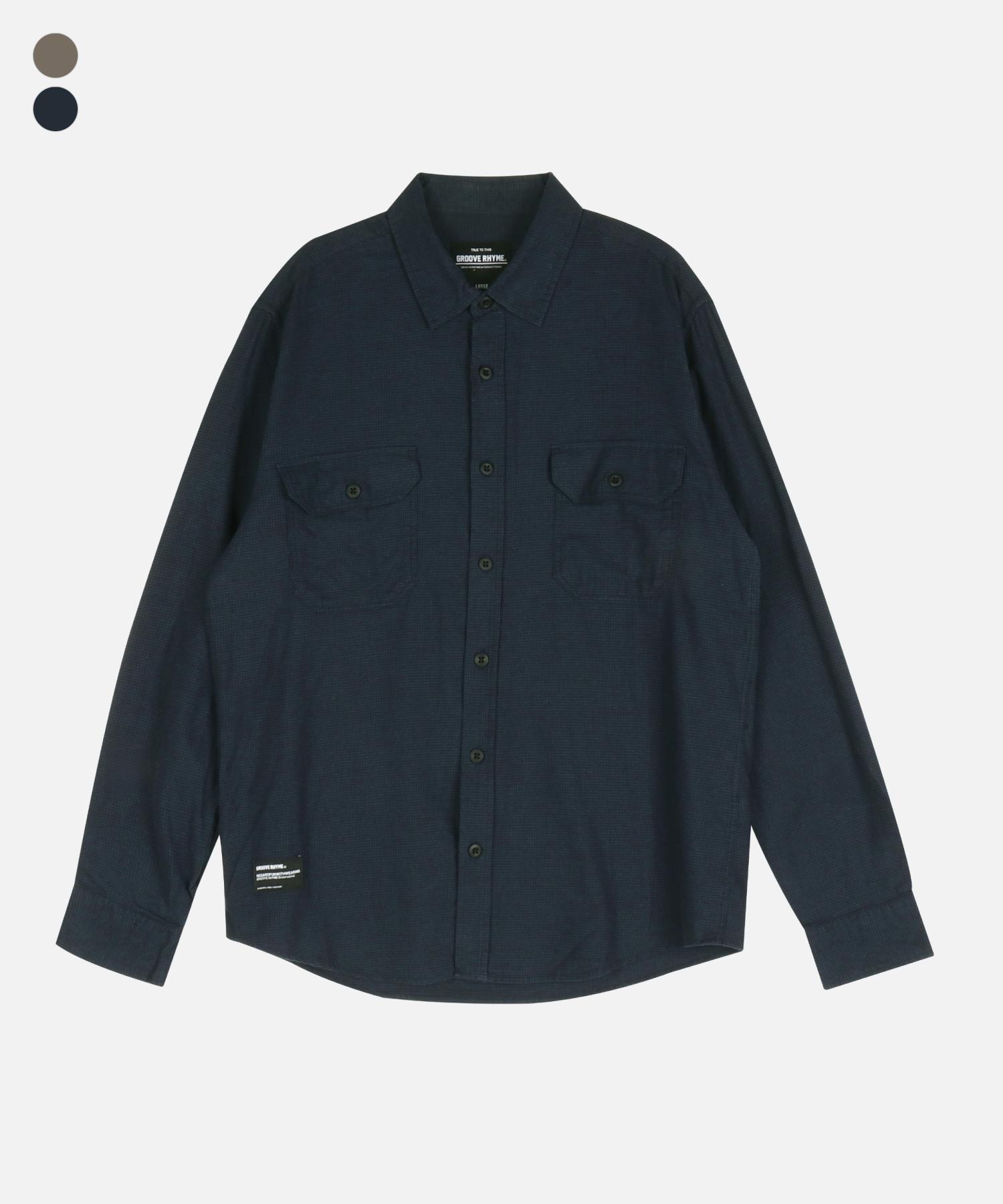 Groove Lime Flannel Check Basic Shirt (Frnfcsl123M) Beige/M/Free