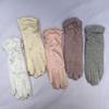 Cotton Touch Screen Mid-length Mittens Sunscreen Gloves Riding Driving Gloves Women Gloves