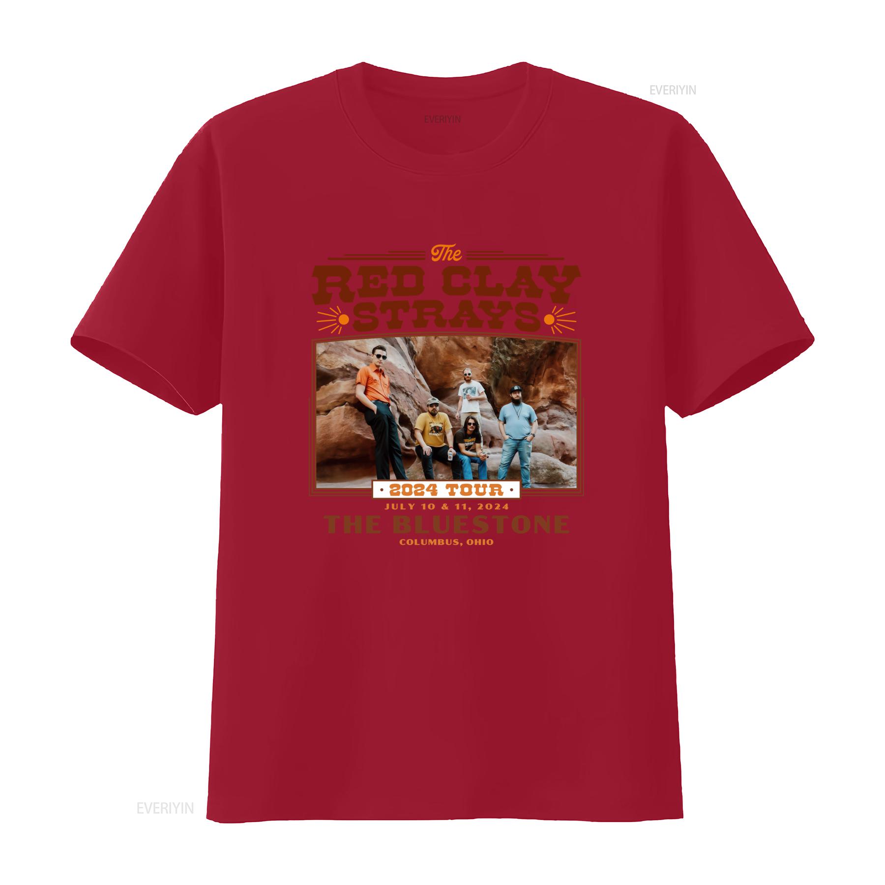 

The Red Clay Strays 2024 Tour T Shirt S 5XL Concert SN518 vintage Washed Comfortable Slightly Stretched Stylish Casual S