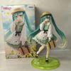 20CM Original Taito Fashion Hatsune Miku Country Anime Figure Toys Action Figurine PVC Model Collection Doll Birthday Gifts