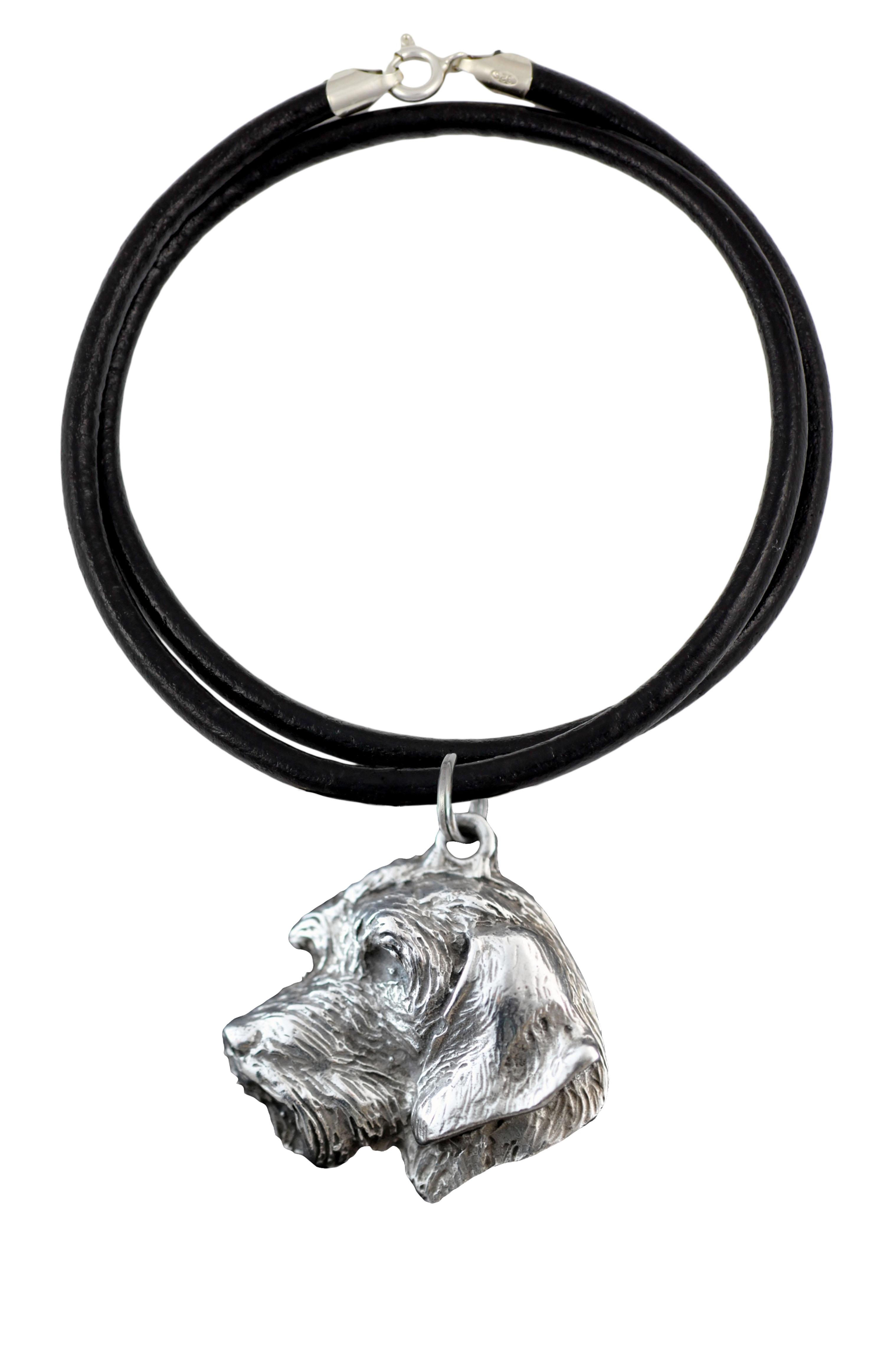 

Dachshund II - Necklace with dog, silver-plated pendant for dog fan, unique jewelry by Art-Dog brand срібний