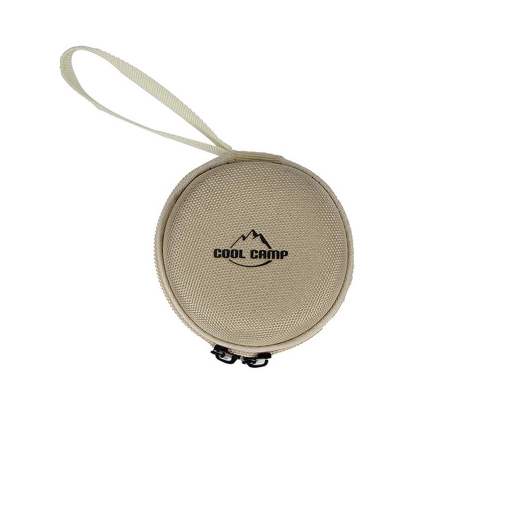 COOLCAMP Round Storage Bag Outdoor Camping Accessories Portable Compact Durable Zippered Case for Small Gear and Tools
