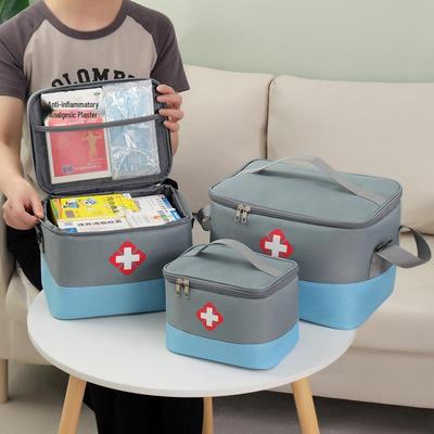 Trousse de premiers secours et sac de rangement pour médicaments portables de grande capacité avec bandoulière pour les urgences