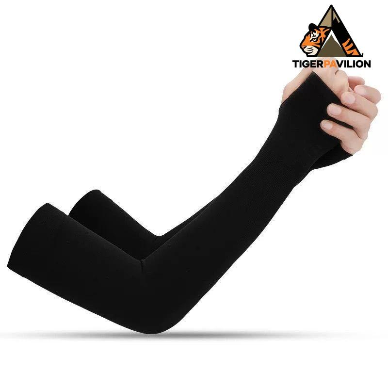 Zomer Koele Armmouw Vinger Sleeve IJskoel Hoge Elasticiteit Buiten Fietsen Vingerloos Vissen Aangepast IJszijde Mouw