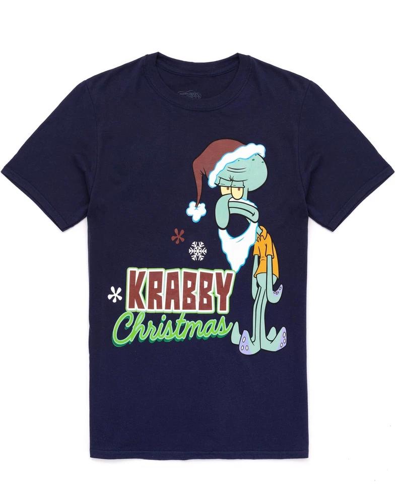 SpongeBob SquarePants Short Sleeved TShirt Unisexs Blue Official Merch M