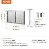 BBQ Access Door, 915x533 Mm Double Outdoor Kitchen Door, Stainless Steel Flush Mount Door, Wall Vertical Door with Handles, for BBQ Island, Grilling