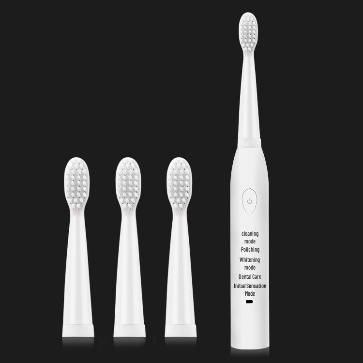 Waterproof Sonic Electric Toothbrush: USB Rechargeable, Soft Bristles, 5 Modes, Suitable for Couples