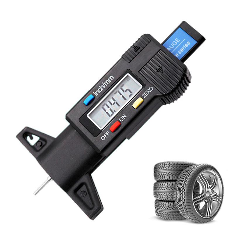 Digital Car Tyre Tire Tread Depth Gauge Meter Auto Tire Wear Detection Measuring Tool Caliper Thickness Gauges