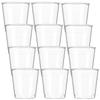 100 Pcs Disposable Wineglass Travel Cups Clear Party Plastic for Mug Supplies Drinking