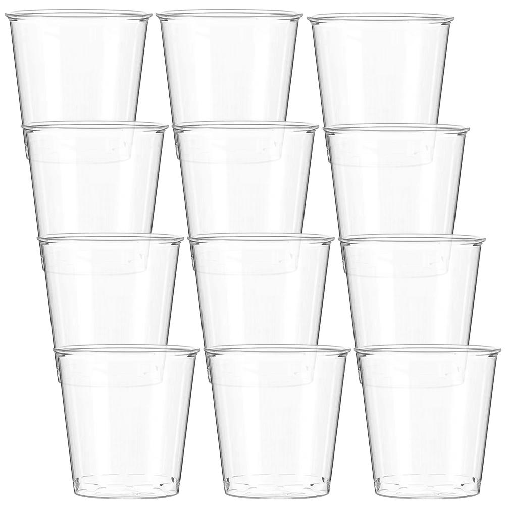 100 Pcs Disposable Wineglass Travel Cups Clear Party Plastic for Mug Supplies Drinking