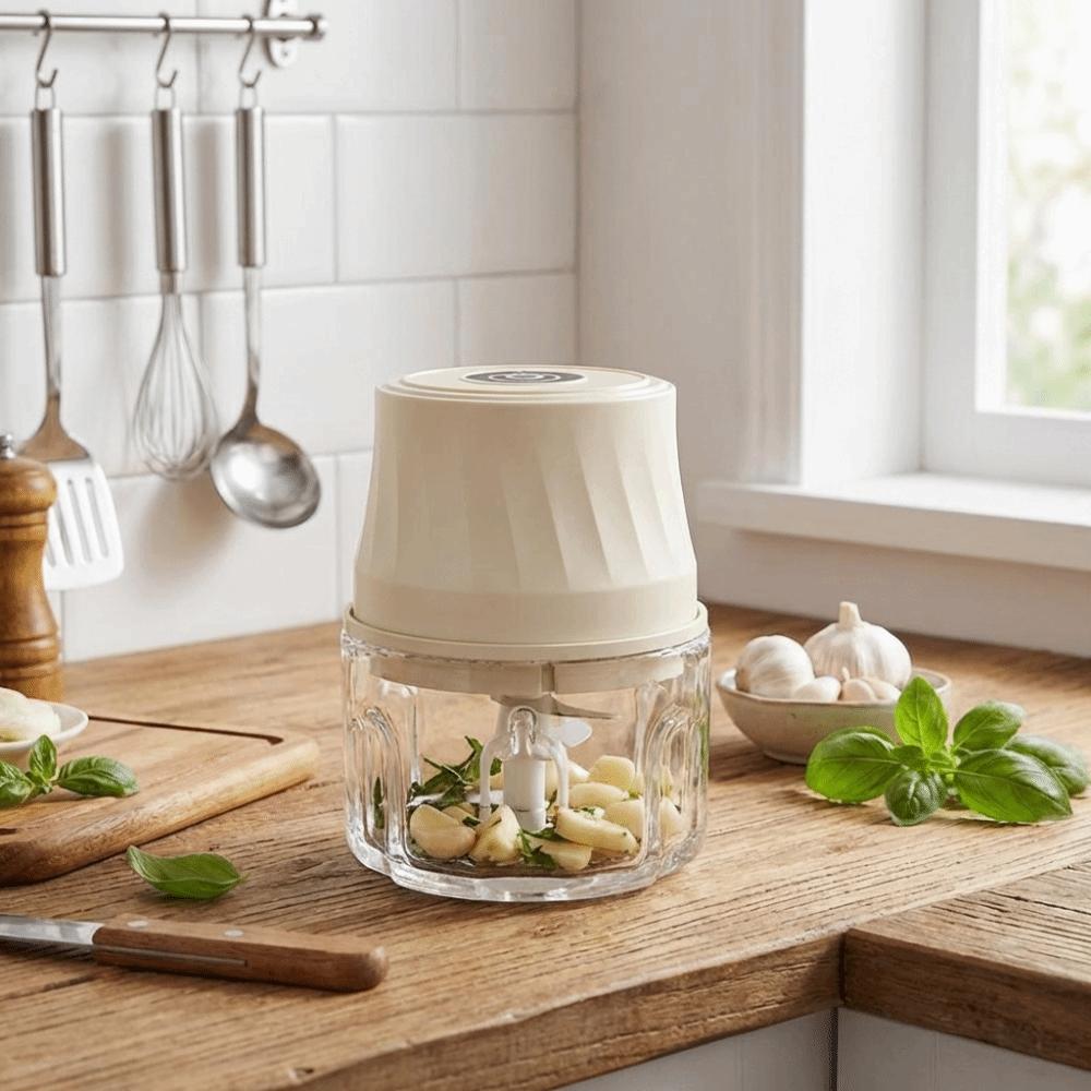 Portable Baby Food Processor 350ml Vegetable Grinder Electric Garlic Chopper  Garlic Processing