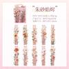 20-Piece Long Floral Sticker Pack, Vivid Flower Patterns Perfect for Hand Account Borders, Scrapbooking Edges