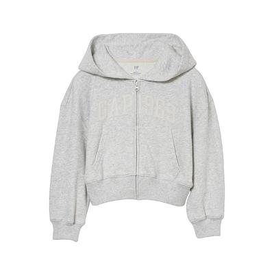 Girls' Logo Patch Zip-Up Hoodie