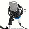 Black/Silver Metal Microphone Shock Mount Adjustable Microphone Mount Holder  Studio Recording