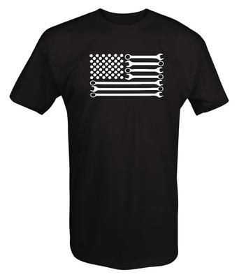 Mechanik Kutil Klíč Americká Vlajka Unisex Tričko