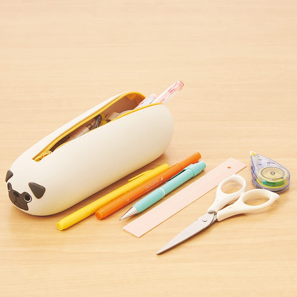 LIHIT LAB SMARTFIT Punilabo Lying Down Pen Case Pen Pouch BIG Pug A7800-18