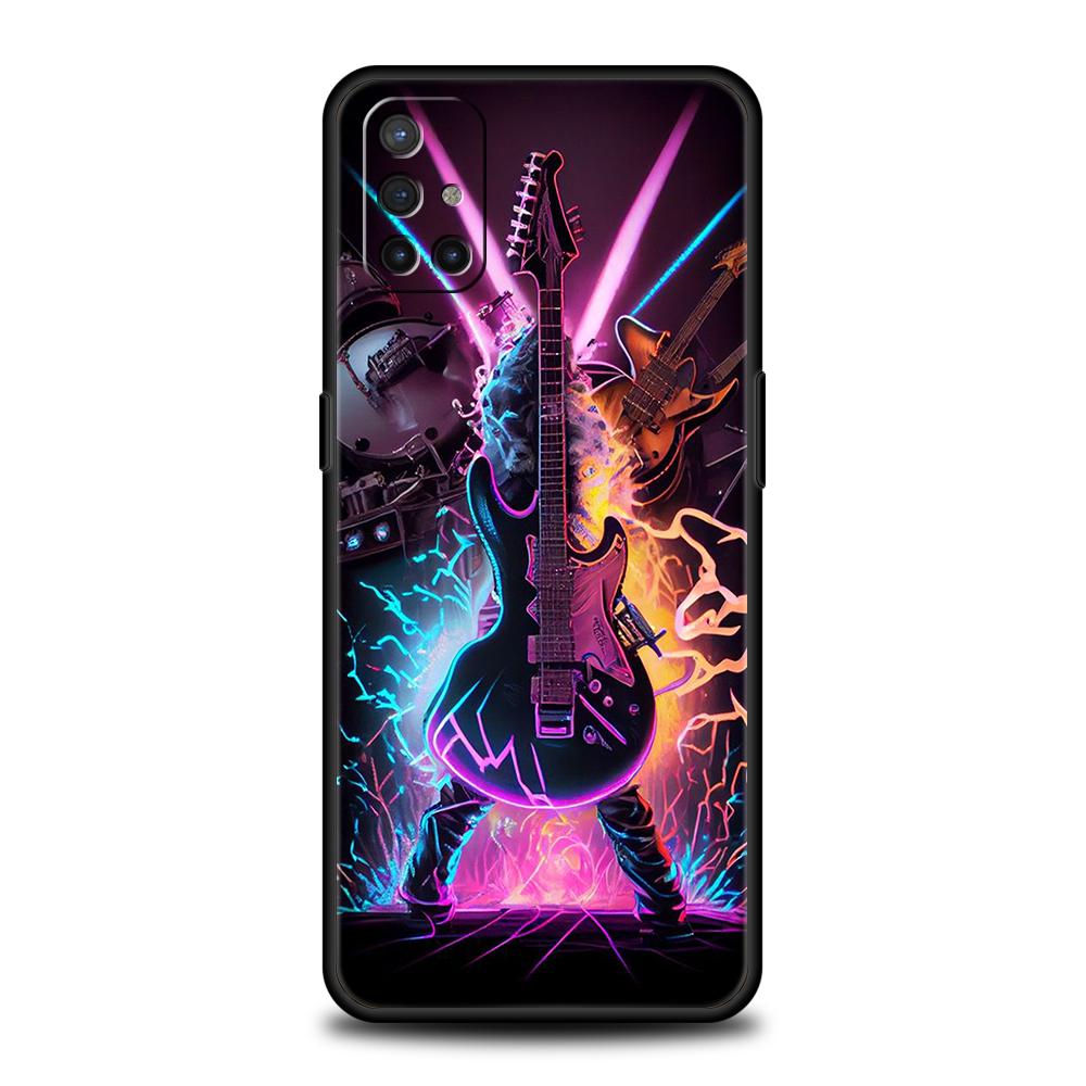 Guitar Music Art Phone Case for Oneplus 11 Nord N100 N10 10 7 8 9 9R 7T 8T N200 CE 2 9RT Z Pro 5G Silicone Cover Shell Capas Bag