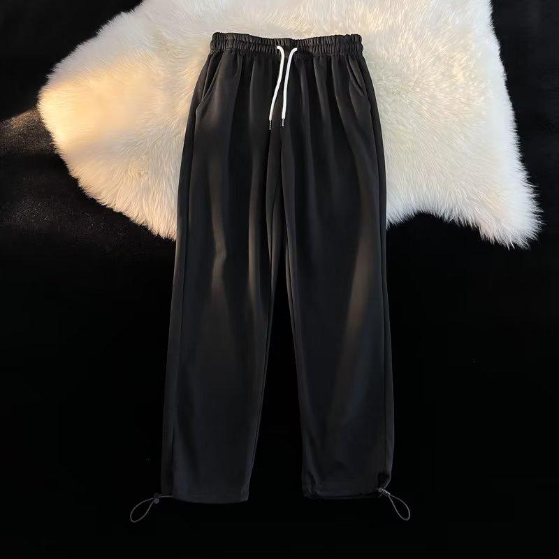 

Spring and Autumn Sweatpants Trendy Fashion Brand Printing Men s Youth Popular New Trousers Loose Trend Casual Trousers 3XL чорний