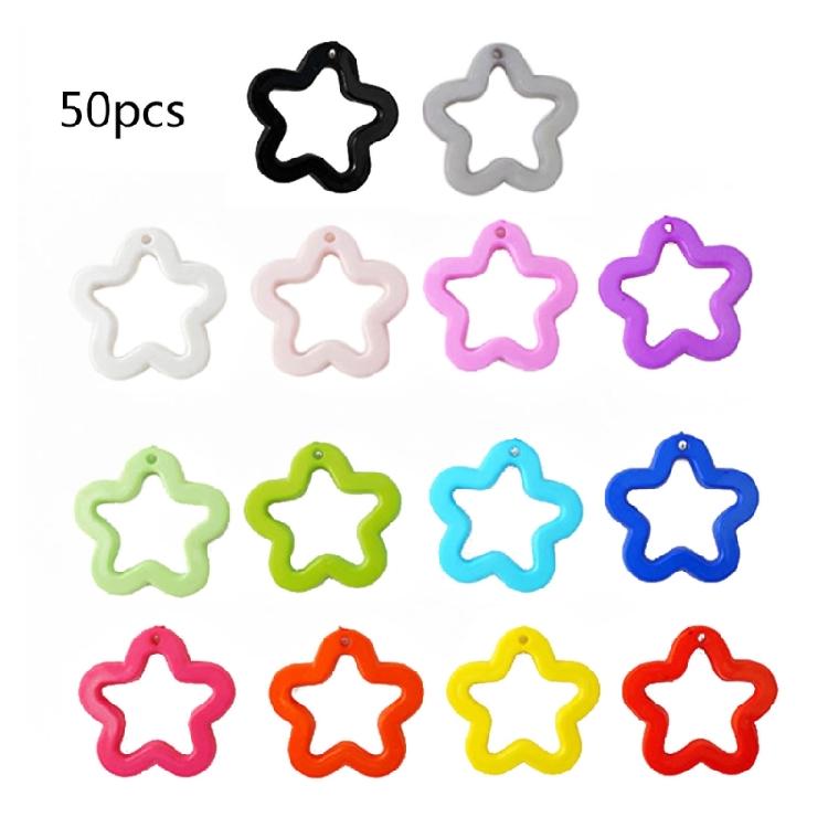 Hollow Star Jewelry Making Accessories Acrylic Material for DIY Jewelry Making