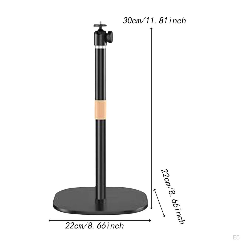 Stand Mount 90° Tilt Flexible Stable Action Cameras Supprt Bracket for Home Office Stage Living