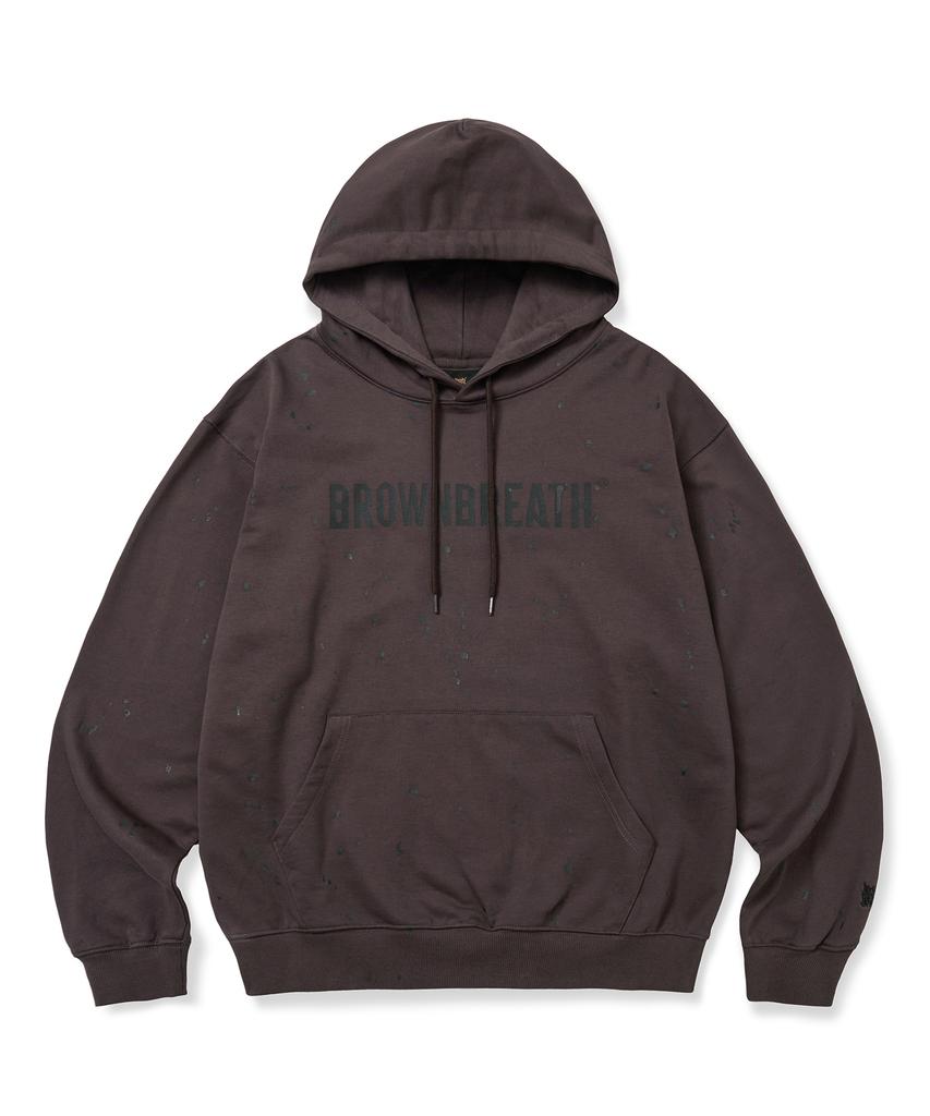 Painted Hoodie - Dark Brown