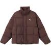 Puma Classics Relaxed Puffer Jacket Unisex Coffee Brown 631636-65