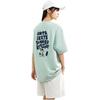 Anta Comfortable Letter Cartoon Print Simple Versatile Loose Fit Drop Shoulder Sports Short Sleeve T-Shirt Unisex Tops Sky-Blue 172528114-2