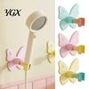 Wall Mounted Shower Stand Butterfly Head Holder, Self-adhesive Handheld Pet Bathing Holder Bracket, Universal Adjustment Waterproof Accessory