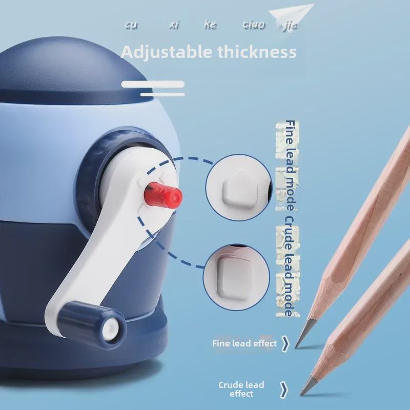 „Ascuțitoare de creion durabilă, multifuncțională, cu manivelă pentru studenți”