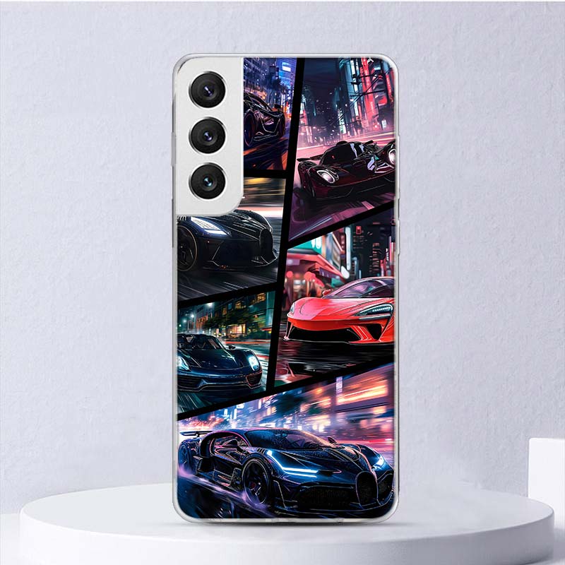 Cool Male Men Sports Cars Soft Case For Samsung Galaxy S25 S24 S23 S22 Ultra Phone Cover S21 S20 FE S10 Plus S10E S25U Funda Coq