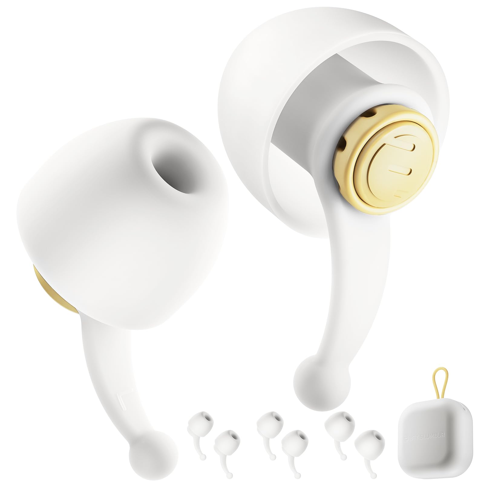 

BET SLUMBUR Concert High Sound Isolation for Significant Noise Reduction Tinnitus Material for Ideal for and Includes Carrying Case 4 Sizes of Eartips жёлтый