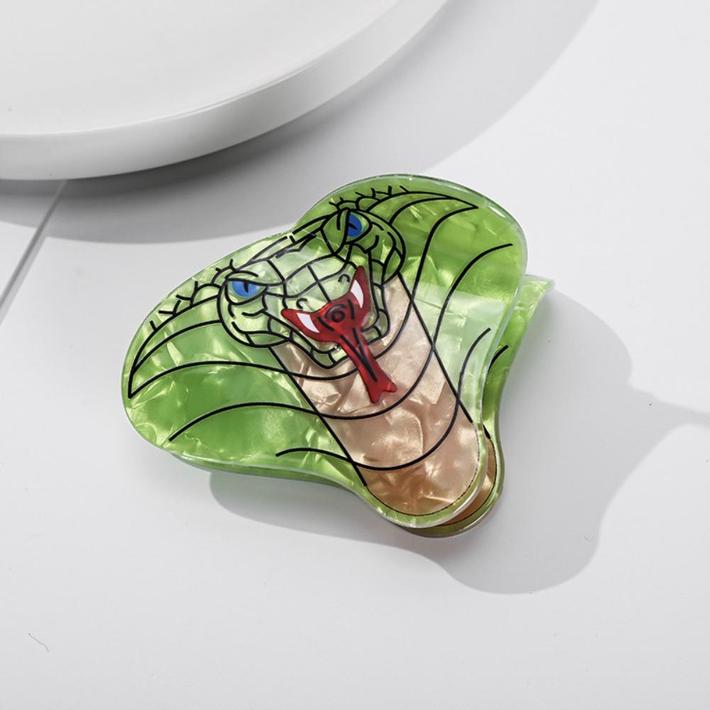 Personalized Acetate Hair Claw Cartoon Cobra Shark Clip Fashion Python Claw Clip Female