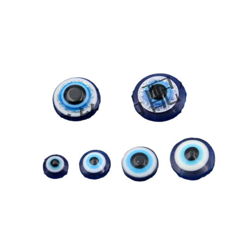 Blue Evil Eye Resin Sticker for Jewelry & Phone Accessories (10-20mm)