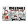 Santa Drivers License Artistic Useful Christmas Utenciles Christmas Gifts Simple And Stylish Durable Christmas Decorations
