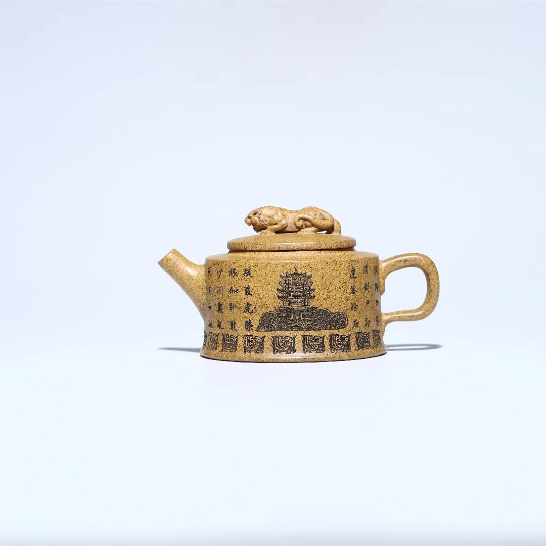 

1 шт. 200 мл Исинский премиальный фиолетовый глиняный чайник с фильтром из глины, вырезанный вручную из глины с изображением крадущегося тигра и затаившегося дракона