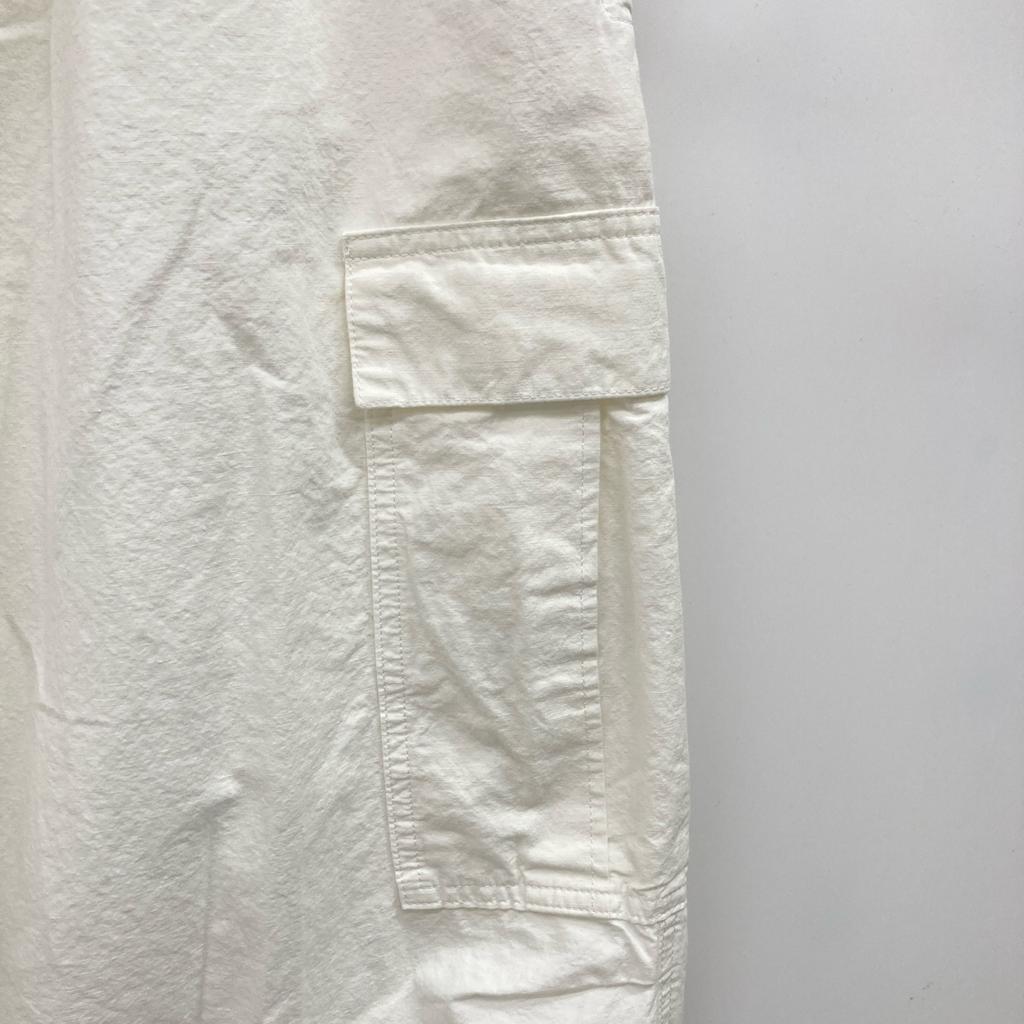 Plage 23-030-922-8010-2-0 Linen Parachute Pants Bottoms 38 IvoryUsed