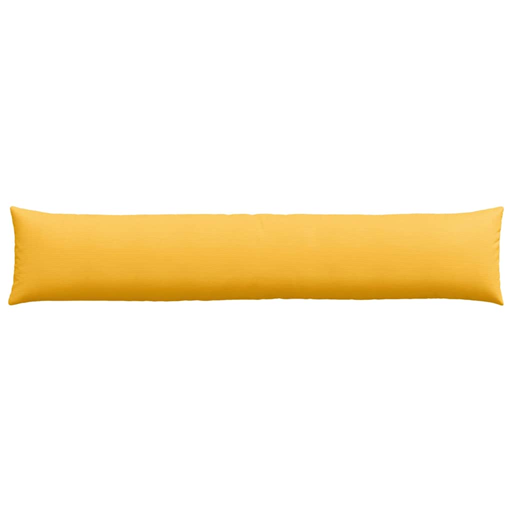 Sofa Cushions 2 Pieces Light Yellow 200 x 40 cm Cord Fabric