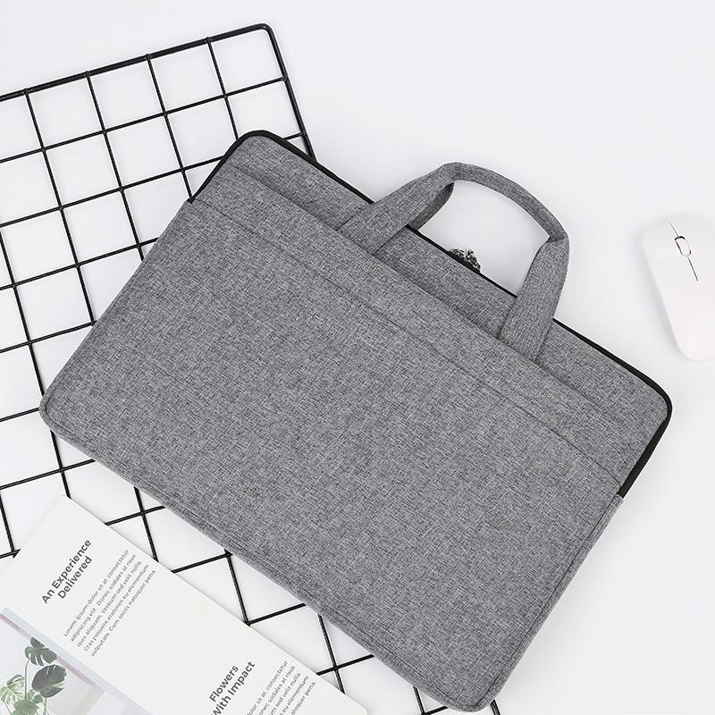 

TS JYL laptop bag,Business Laptop Handbag Solid Polyester Metal Casual Bag 15 inches сірий