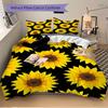 3pcs Sunflower Pattern Bedding Set, Breathable and Soft, Suitable for All Seasons, Ideal for Home Use, Suitable for Bedroom Decor 21181