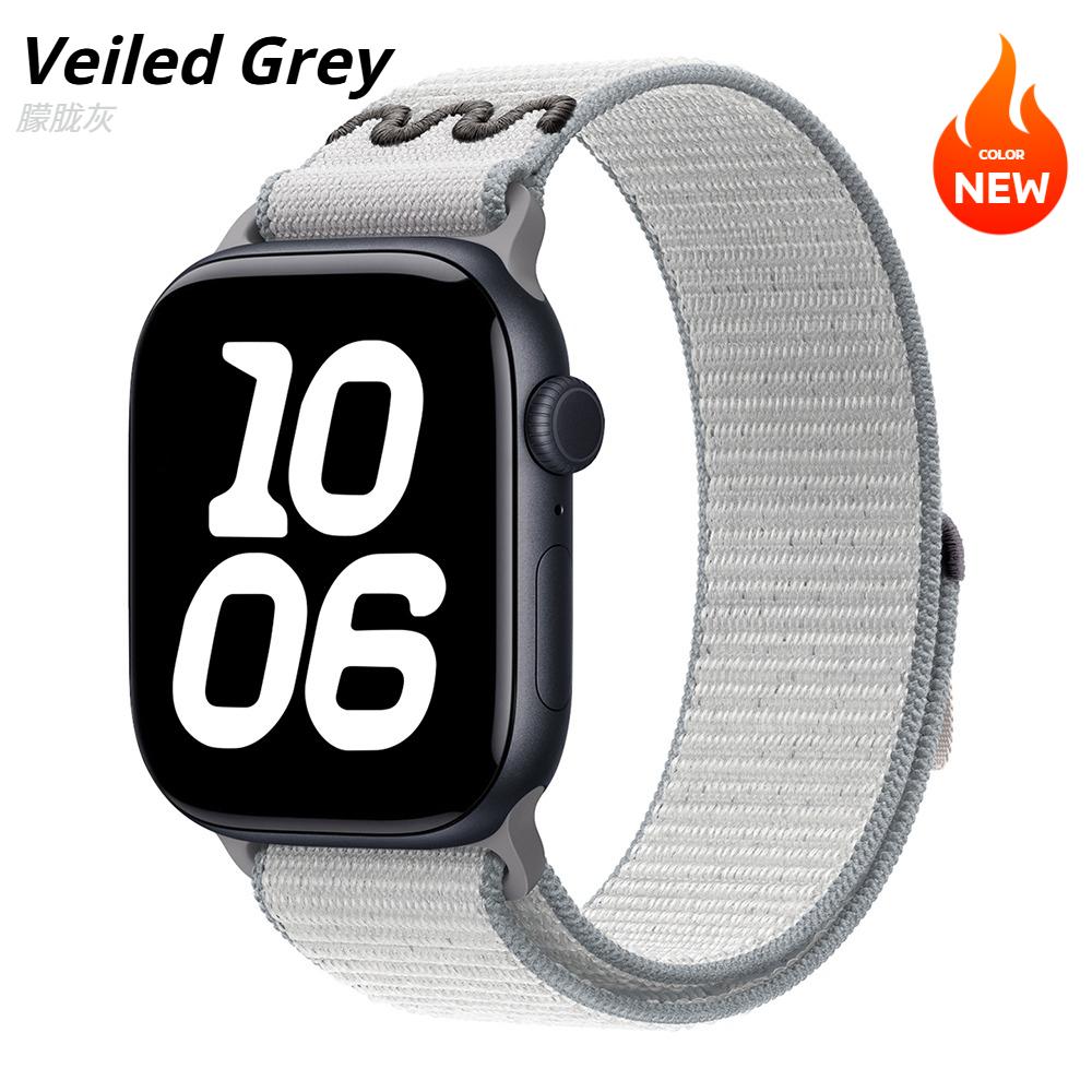 Nylon-Schlaufe für Apple Watch Armband 45mm 44mm 46mm 40mm 41mm 38mm 42mm Correa Armband iWatch Serie 11 10 6 Se 7 8 9 Ultra 3 2 49mm